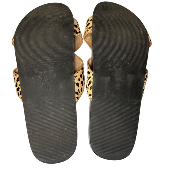 Birdies Robin Cheetah Slide Women's Criss Cross‎ Sandals Flats Size 10 - Picture 6 of 10